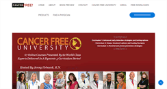 Desktop Screenshot of cancerfreeareyousure.com