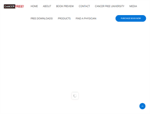 Tablet Screenshot of cancerfreeareyousure.com
